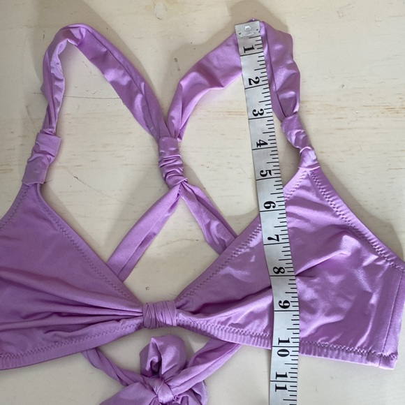 J. Crew Lilac Satin Bikini Top - Picture 9 of 9